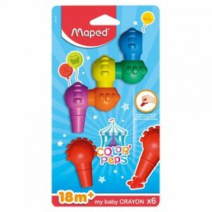 KREDKI BABY COLORPEPS EARLY AGE 6 SZT, MAPED